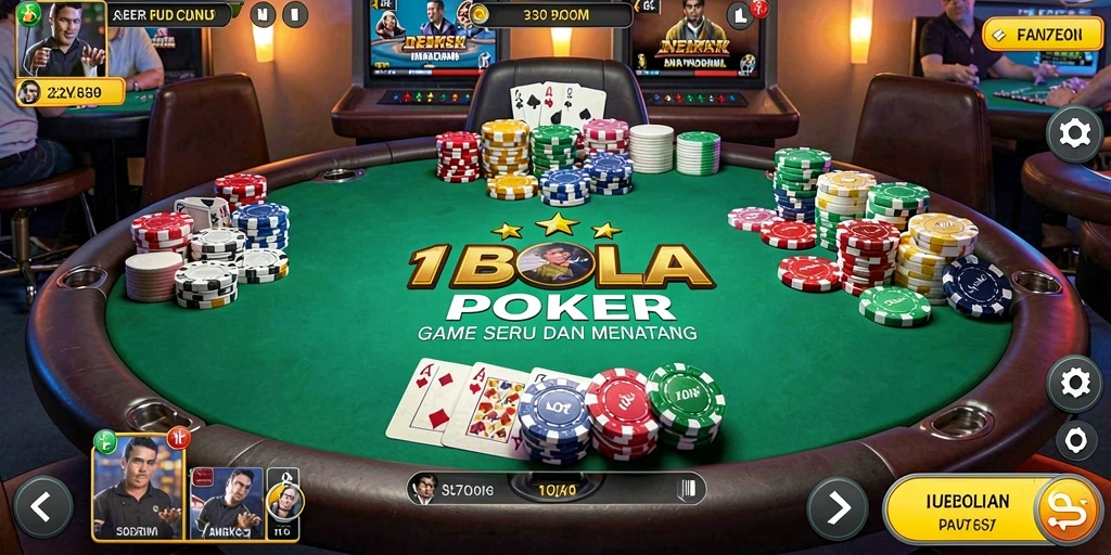Tangkapan layar permainan Poker di 11BOLA yang menegangkan.