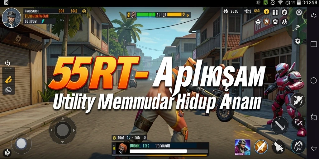 Tampilan antarmuka 55RT yang sederhana dan fungsional.