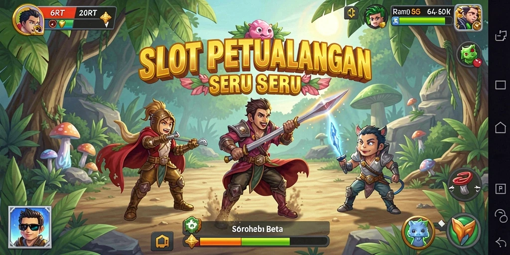 Gameplay seru dalam 6RT dengan tema slot menarik.