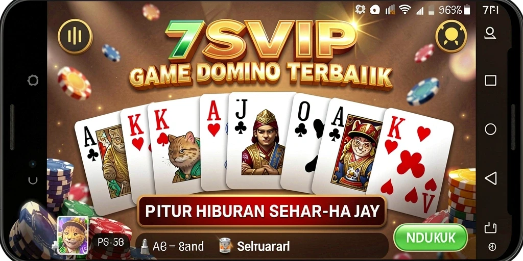 Tampilan layar permainan Domino yang seru dan interaktif.