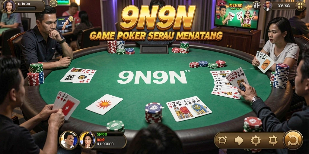 Tampilan gameplay yang mendebarkan di 9N9N