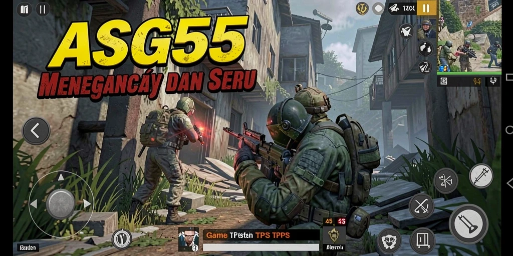 Gameplay seru dan menegangkan di ASG55 dengan berbagai karakter dan senjata.