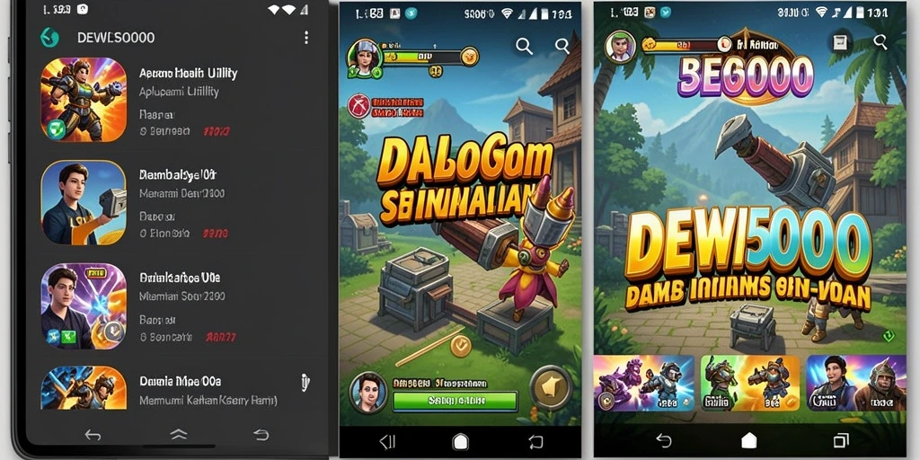 Tampilan antarmuka aplikasi DEWI5000 yang informatif.