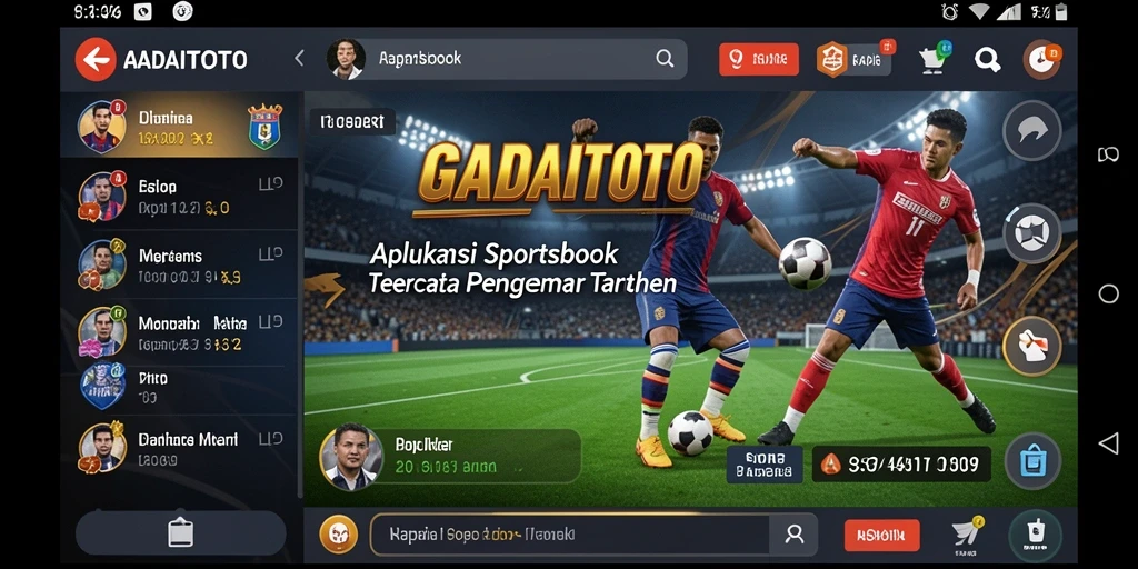 Tampilan gameplay menarik dalam aplikasi Sportsbook GADAITOTO.