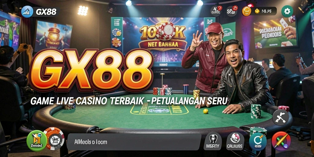 Tampilan gameplay Live Casino yang memukau di GX88.