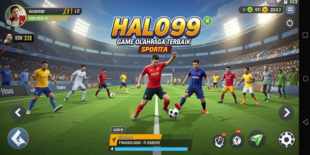Tampilan gameplay HALO99 yang dinamis dan penuh aksi.
