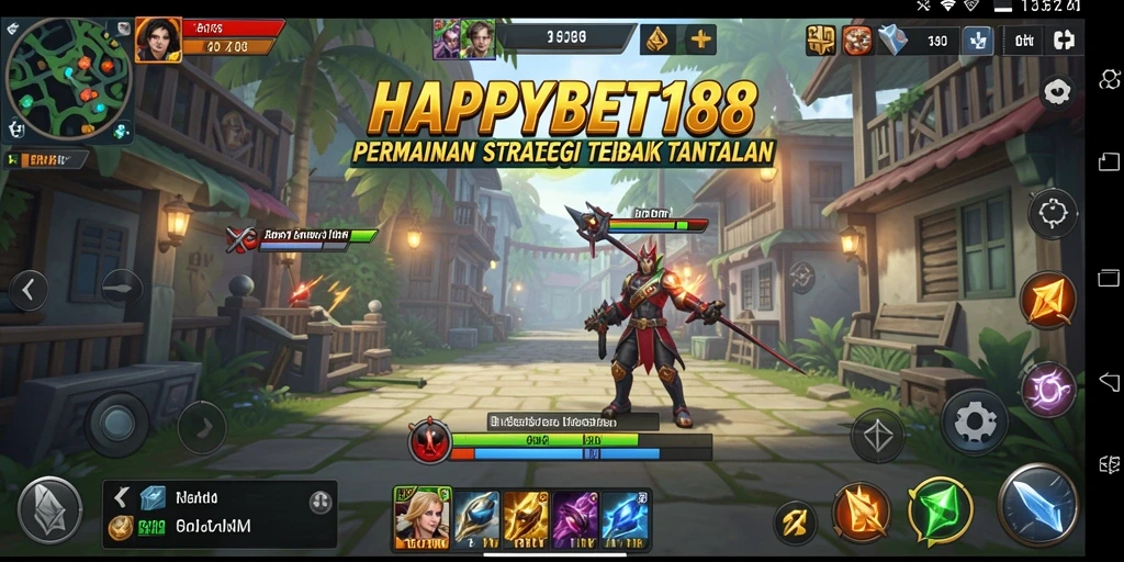 Tampilan gameplay <strong>HAPPYBET188</strong> yang penuh aksi dan strategi mendebarkan.