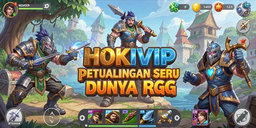 Tampilan gameplay HOKIVIP yang menakjubkan dalam dunia RPG.