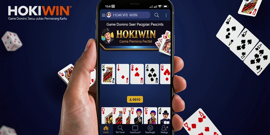 Screenshot gameplay HOKIWIN menampilkan aksi domino yang mendebarkan.