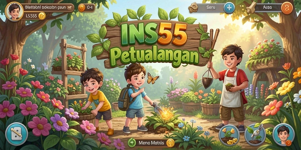 Gameplay INS55 yang membawa Anda ke dunia pertanian.