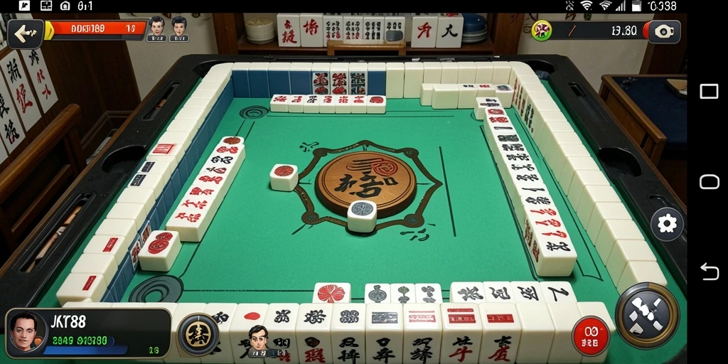 Tampilan gameplay yang mengasyikkan di JKT88 Mahjong.