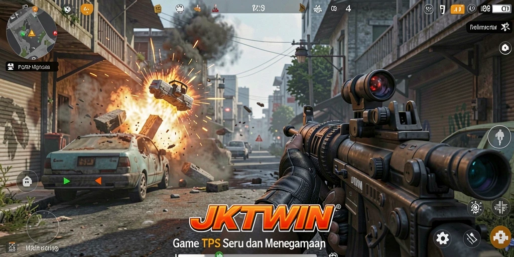 Gameplay seru di JKTWIN dengan pertempuran yang mendebarkan.