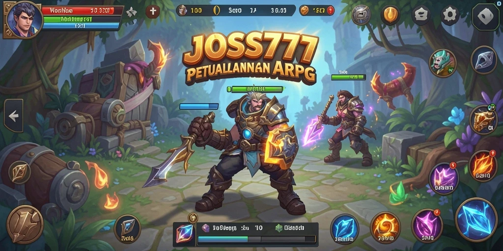 Tampilan gameplay ARPG yang menarik dan penuh aksi dari JOSS777.