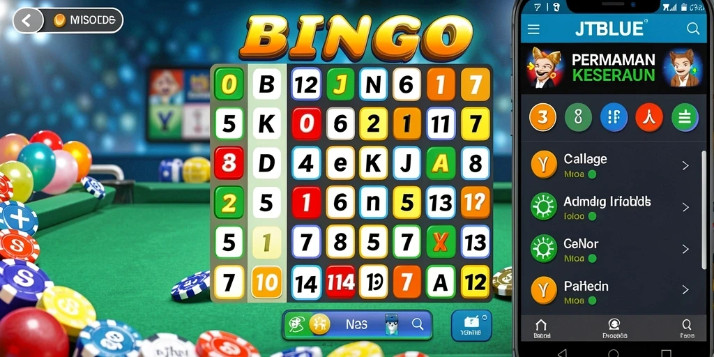 Gameplay seru Bingo di JTBLUE dengan tampilan menarik.