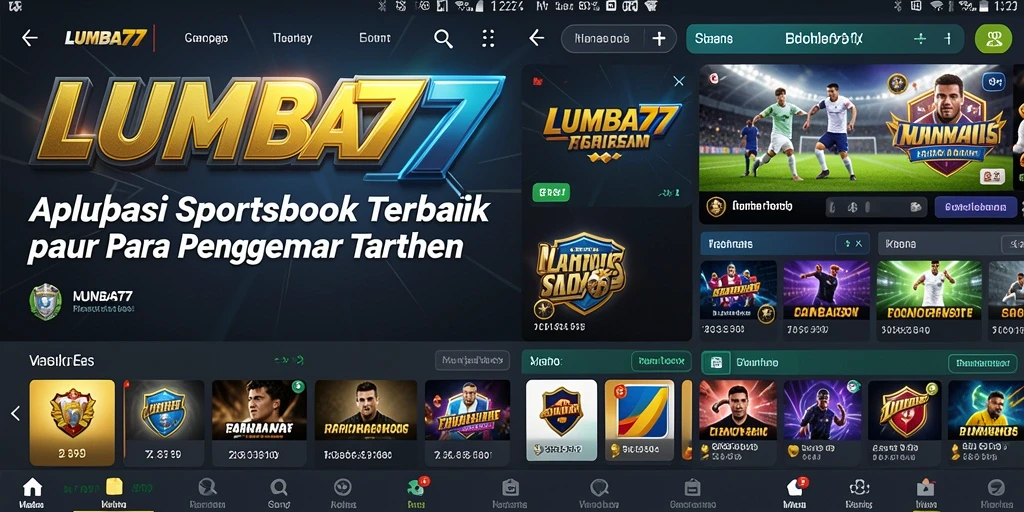 Tampilan gameplay Sportsbook LUMBA77 dengan berbagai jenis taruhan olahraga.