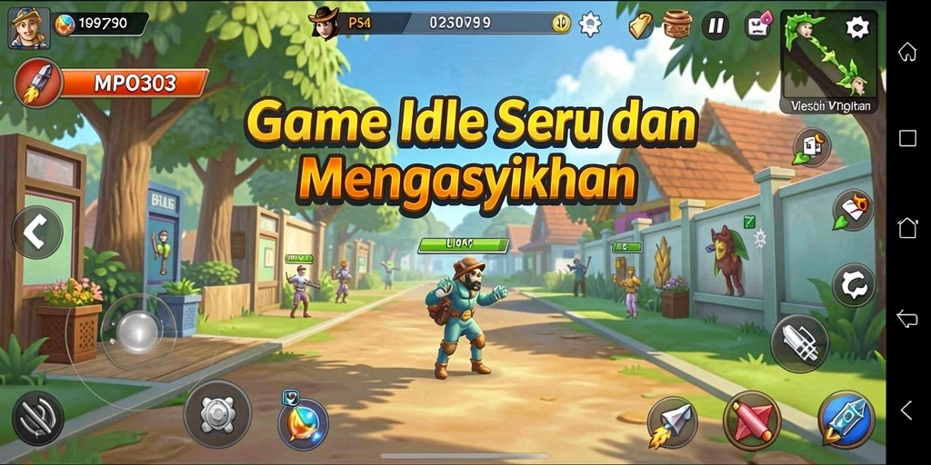 Screenshot gameplay MPO303 menampilkan strategi dan pengelolaan sumber daya.