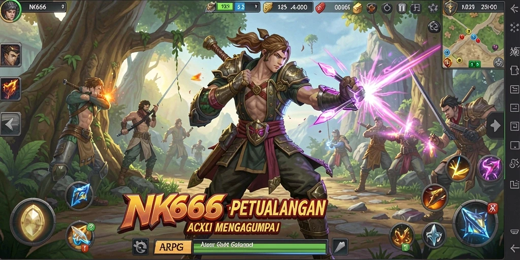 Tampilan seru dari gameplay ARPG NK666 yang mengasyikkan.