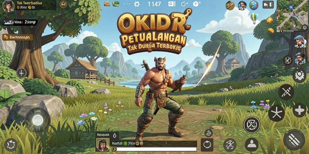 Gameplay Open World yang menakjubkan dalam OKIDR.