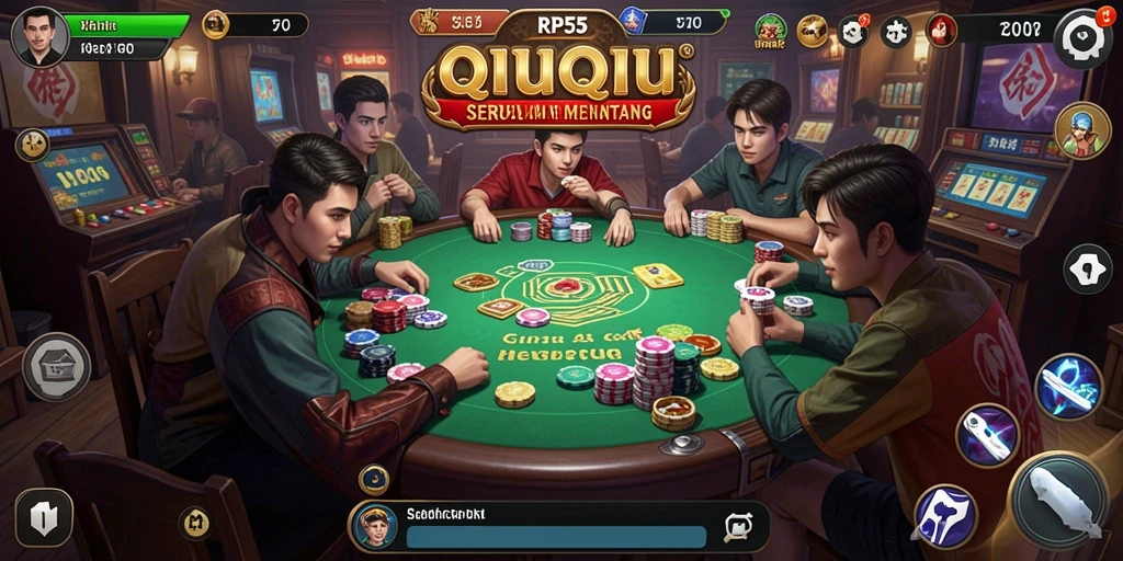 Tampilan gameplay QiuQiu yang menarik dan seru.