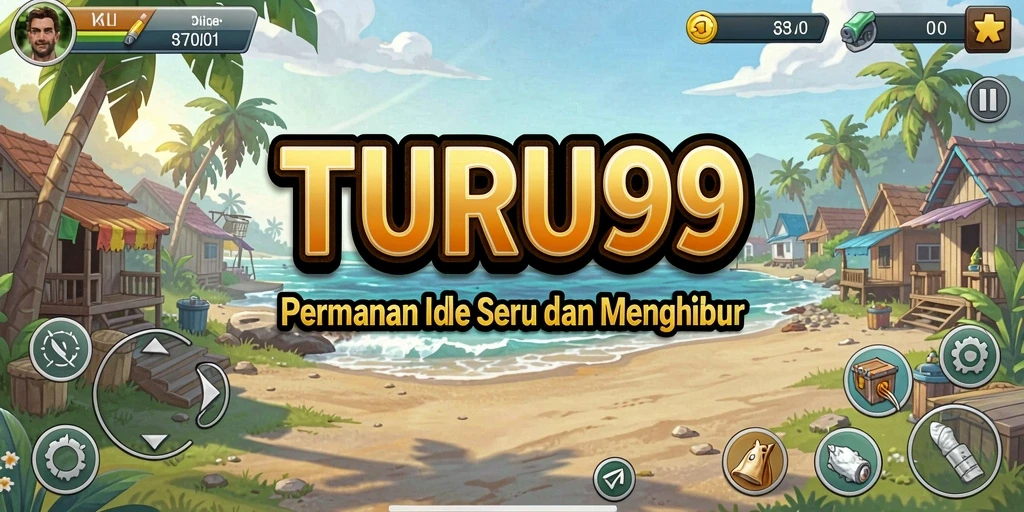 TURUN99 menunjukkan gameplay Idle yang menawan dengan karakter unik.