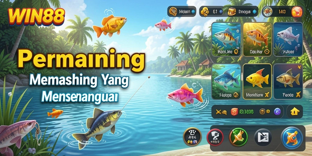 Tampilan gameplay WIN88 dengan aksi memancing yang mendebarkan.
