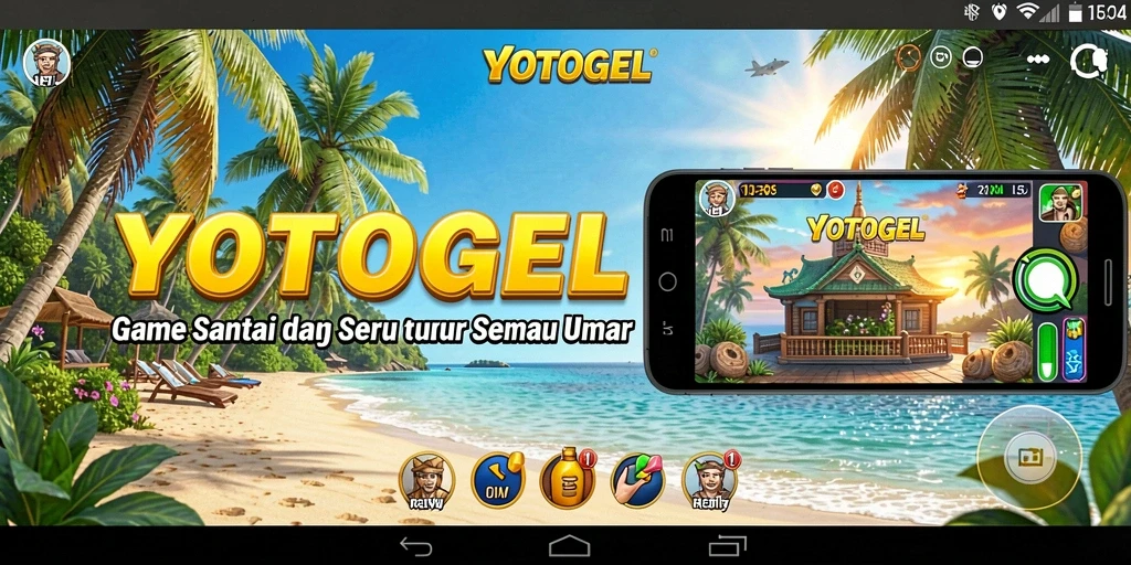 Tampilan gameplay YOTOGEL yang ceria dan menyenangkan.